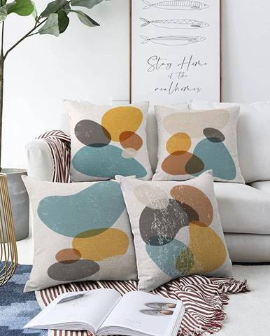 Súprava 4 obliečok na vankúše Minimalist Cushion Covers Stones, 55 x 55 cm Minimalist Cushion Covers
