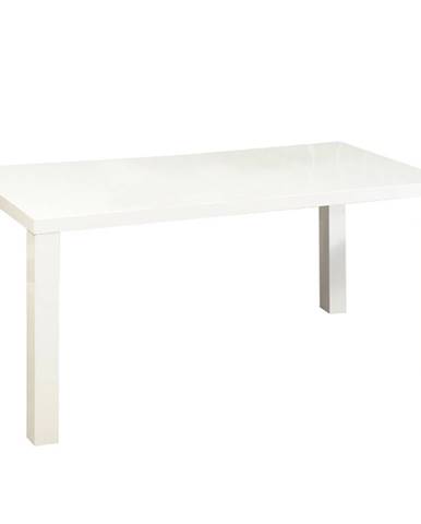 Jedálenský stôl biela vysoký lesk HG ASPER TYP 2 poškodený tovar