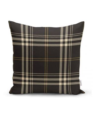Čierno-béžová dekoratívna obliečka na vankúš Minimalist Cushion Covers Flannel, 35 x 55 cm Minimalist Cushion Covers