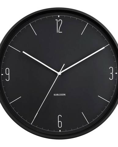 Karlsson 5735BK dizajnové nástenné hodiny, pr. 40 cm
