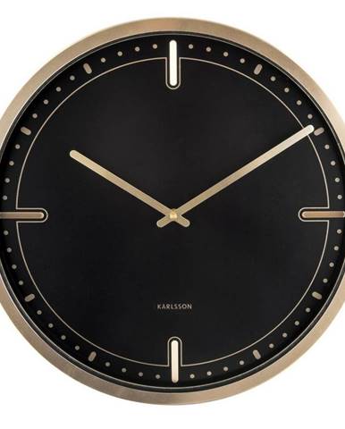 Karlsson 5727BK dizajnové nástenné hodiny, pr. 42 cm