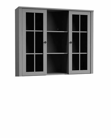 Nadstavec na komodu W2D vitrína sivá PROVANCE