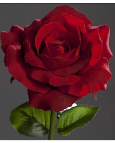 Umelý kvet Velvet ruža, červená