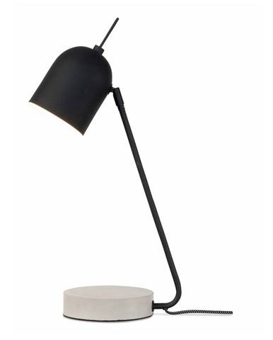 Čierno-sivá stolová lampa s kovovým tienidlom (výška 57 cm) Madrid – it&