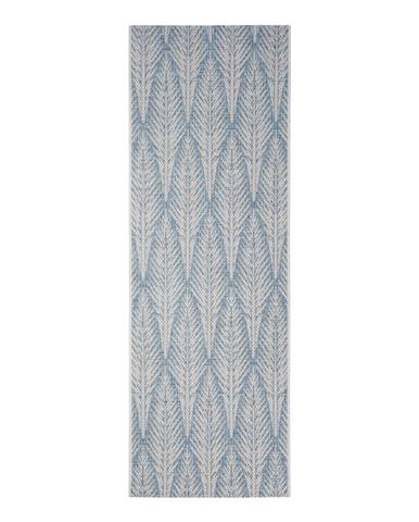 Sivomodrý vonkajší koberec NORTHRUGS Pella, 70 x 200 cm