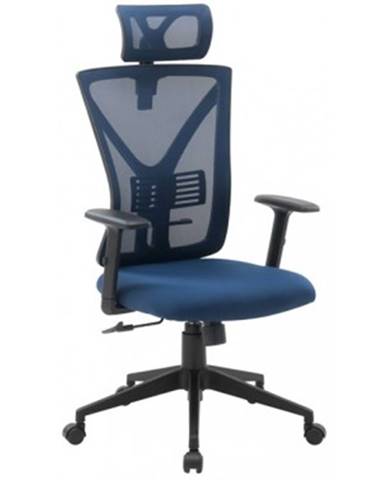 kancelárska stolička Image, modrá látka