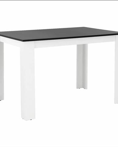 Jedálenský stôl biela/čierna 120x80 KRAZ poškodený tovar