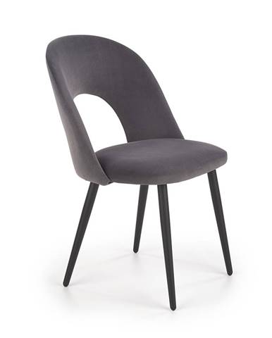 K384 jedálenská stolička sivá