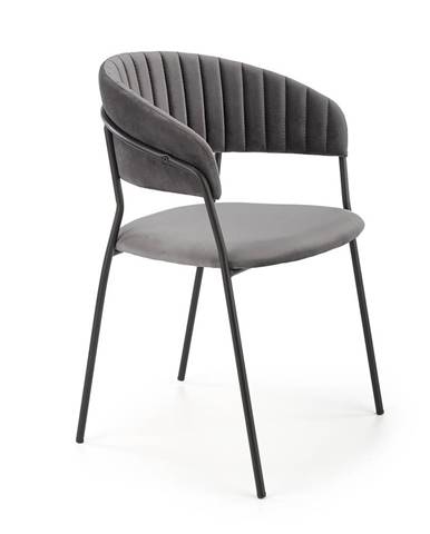 K426 jedálenská stolička sivá