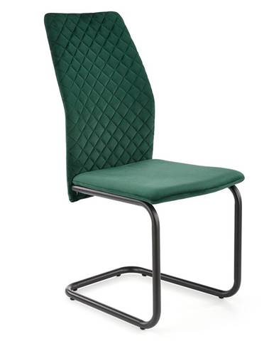 K444 jedálenská stolička tmavozelená