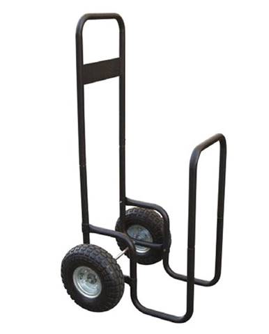 Prepravný vozík na drevo s kolesami kované železo čierna RATER