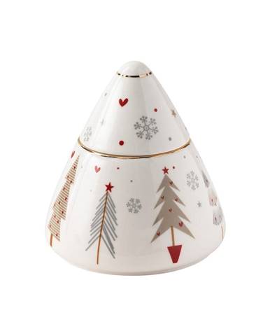 Porcelánová cukornička s vianočným motívom Brandani Fiocco, ⌀ 10,5 cm