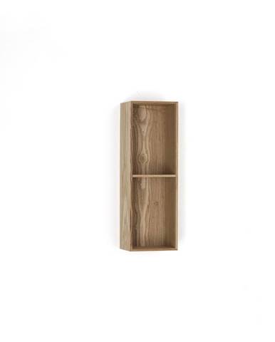Drevená polička s 2 úložnými priestormi Tomasucci Billa, 60 × 15 × 20 cm