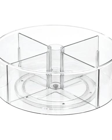 Okrúhly transparentný úložný box iDesign The Home Edit, Ø 29 cm