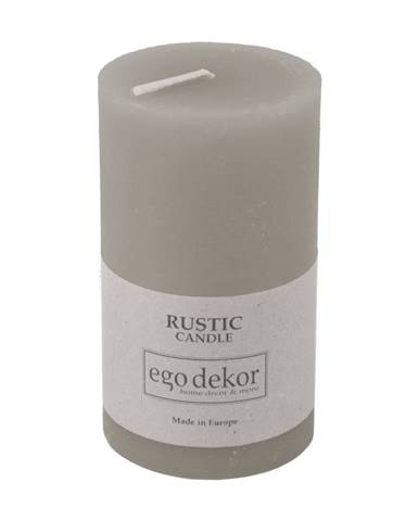 Sivá sviečka Rustic candles by Ego dekor Rust, doba horenia 38 h