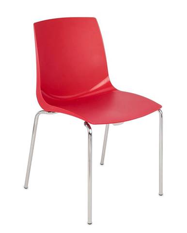 Adon stohovateľná stolička červená