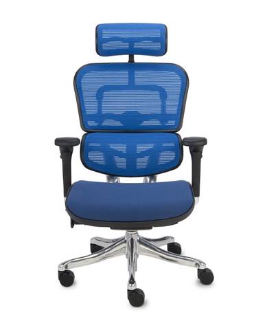 Efuso BT kancelárska stolička s podrúčkami modrá