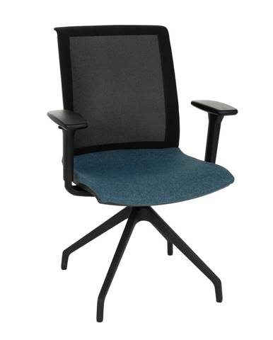 Libon Cross BS R1 konferenčná stolička s podrúčkami modrá