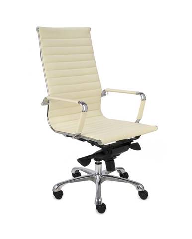 Naxo kancelárska stolička s podrúčkami krémová