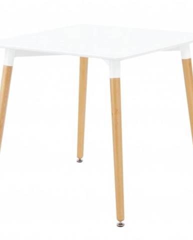 Jedálenský stôl HENRY 2 biela matná/prírodná