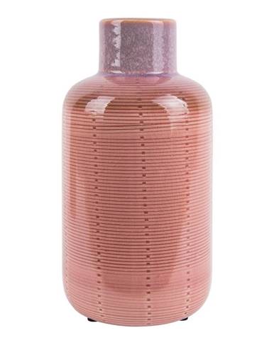Ružová keramická váza PT LIVING Bottle, výška 23 cm