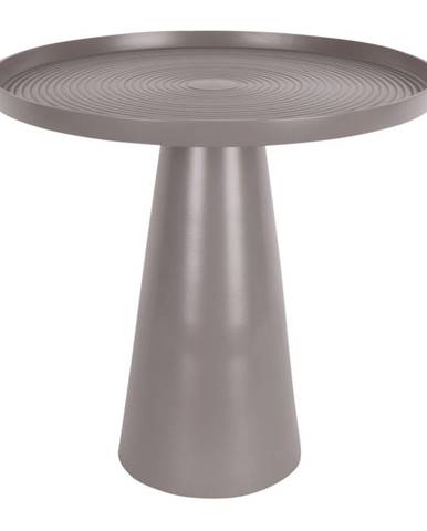 Sivý kovový odkladací stolík Leitmotiv Force, výška 37,5 cm