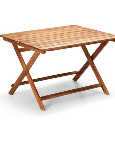 Záhradný stôl z akáciového dreva Bonami Essentials Natur, 88 x 114 cm