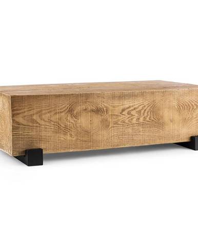 Blumfeldt BlockhoLounge, hranolový stôl, záhradný stôl, Timber-Table, 120 x 30 x 60 cm