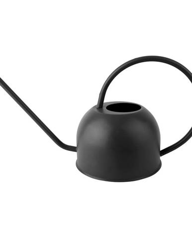 Čierna kovová kanva na polievanie PT LIVING, výška 19 cm