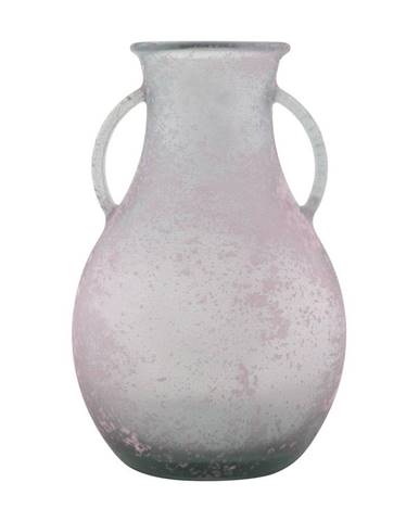 Ružová váza z recyklovaného skla Mauro Ferretti Anfora, ⌀ 32 cm
