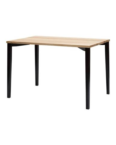 Čierny jedálenský stôl Ragaba TRIVENTI, 80 × 120 cm
