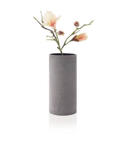 Sivá váza Blomus Bouquet, výška 29 cm