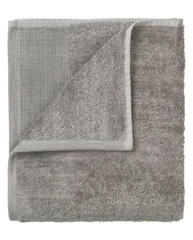 Sada 4 sivých bavlnených uterákov Blomus, 30 x 30 cm