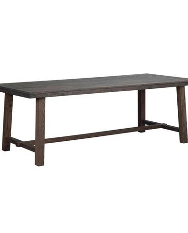 Tmavohnedý dubový jedálenský stôl Rowico Brooklyn, 220 x 95 cm