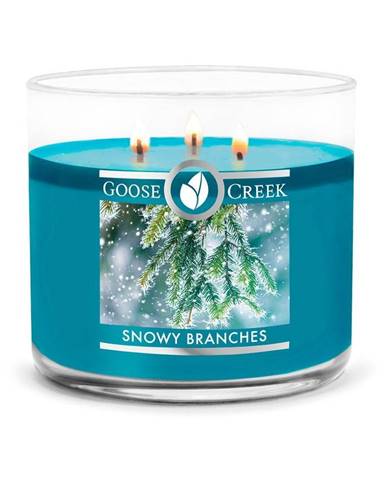 Vonná sviečka Goose Creek Snowy Branches, doba horenia 35 h