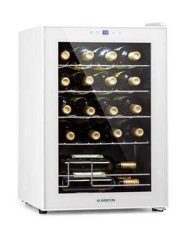 Klarstein Shiraz 20 Uno chladnička na víno 53 litrov 20 fliaš Dotykový ovládací panel 5-18 °C