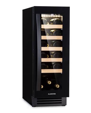 Klarstein Vinovilla 20, vstavaná chladnička na víno, 50 l / 20 fliaš, sklenené dvere, nehrdzavejúca oceľ