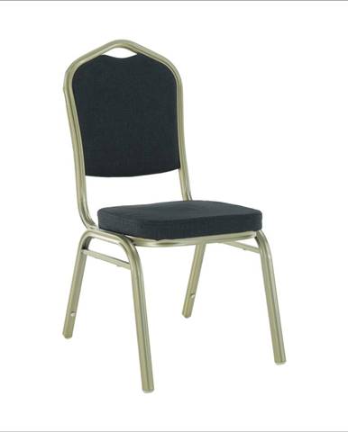 Stohovateľná stolička sivá/champagne ZINA 2 NEW P1 poškodený tovar