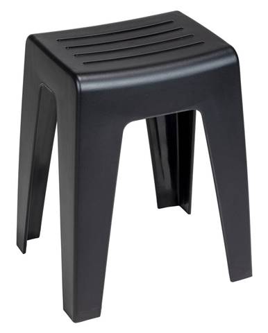 Čierna sprchová stolička Wenko Kumba