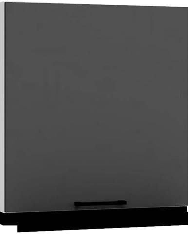 Kuchynská skrinka Max W60/68 Slim Pl z čiernam kapucňou