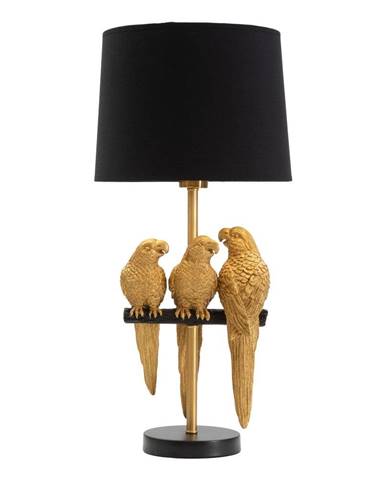 Čierna stolová lampa Mauro Ferretti Parrots