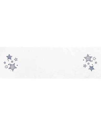 Boma Trading Vianočný behúň Blue stars, 40 x 140 cm