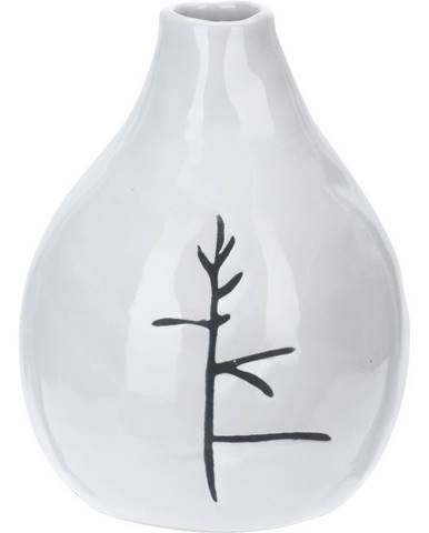 Porcelánová váza Art s dekorom vetvičky, 11 x 14 cm