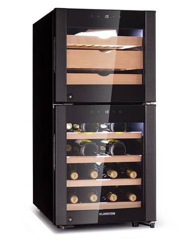 Klarstein El Dorado 89, chladnička na víno a syr, 2 zóny, dotykový displej, 89L, LED