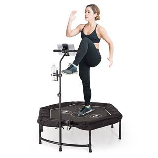 Capital Sports Jumpkit, fitness trampolína, šesťhranná, skákacia sieť: 100 x 90 cm (D x Š), držiak na tablet