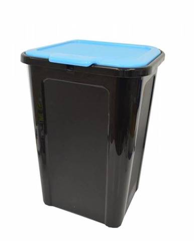 Kôš na separovaný odpad 44l, plastový, "Cover Line" TONTARELLI, čierno/modrý