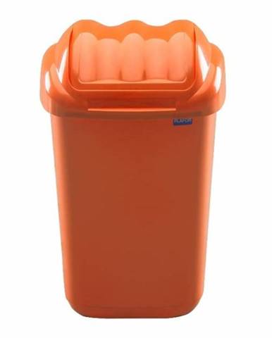 Kôš na odpad preklápací 30 l, plastový, FALA 30 l, oranžový