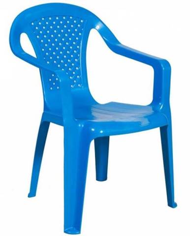 Stolička plastová, rozmery 38x38cm, BABY, modrá