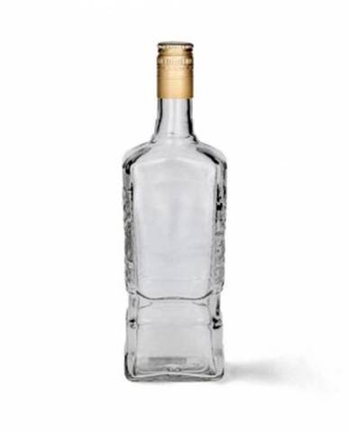 Fľaša sklo 0,70L na alkohol MOSKWA + zátka kov