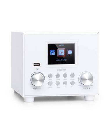 OneConcept Streamo Cube, internetové rádio, 3W & 5W RMS, WiFi, bluetooth, biele